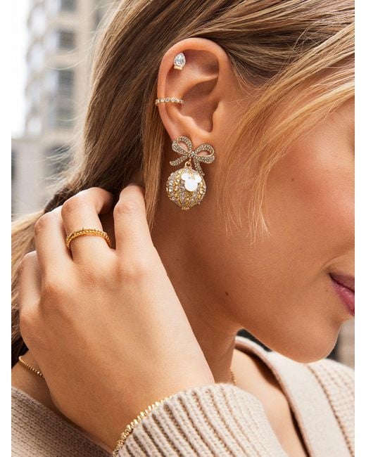 Baublebar store white earrings
