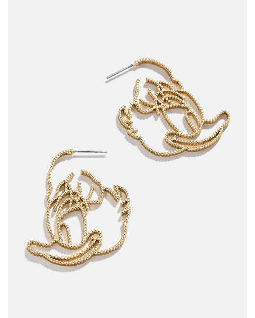 BaubleBar White Daisy Duck Disney Outline Earrings