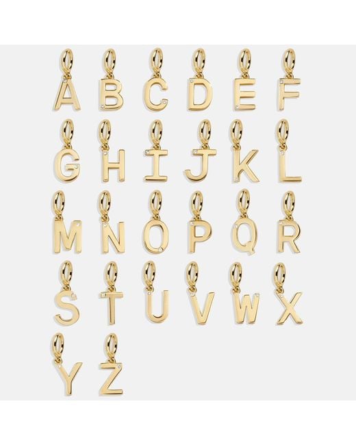 BaubleBar White Classic Initial Cluster Charm