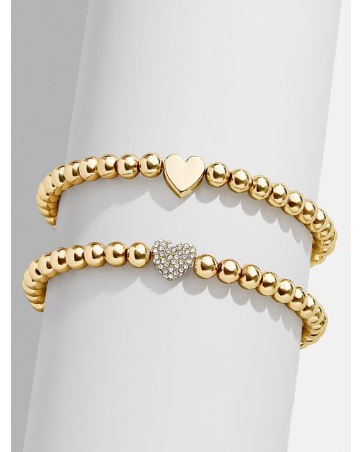 BaubleBar Metallic Heart Of Gold Pisa Bracelet