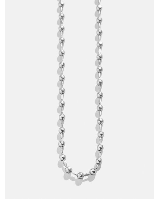 BaubleBar White Cluster Charm Necklace Chain