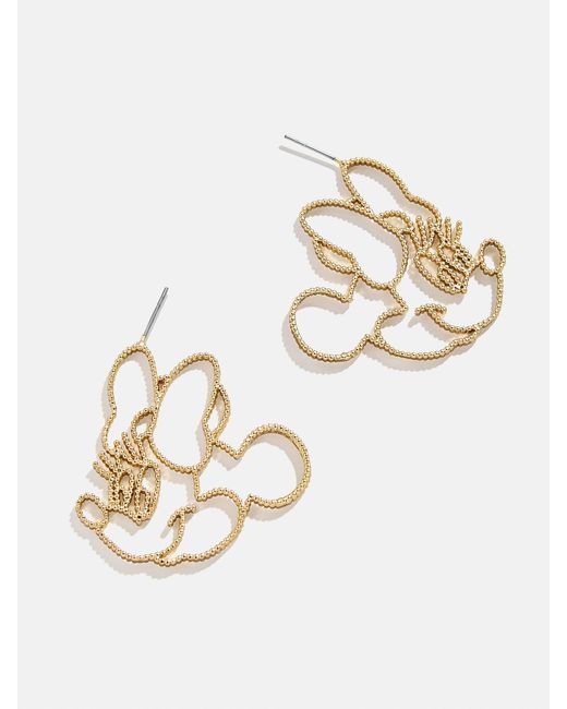 BaubleBar Natural Minnie Mouse Disney Outline Earrings
