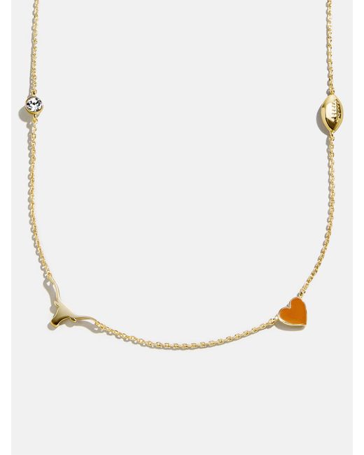 BaubleBar Natural University Of Texas At Austin Spaced Charm Necklace