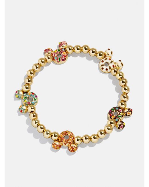 BaubleBar Metallic Disney Mickey Mouse Donut Bracelet