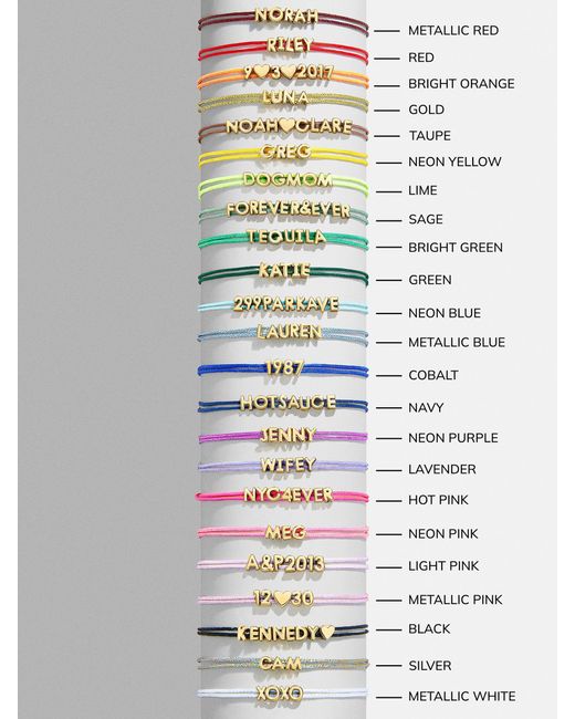BaubleBar Blue Custom Cord Bracelet