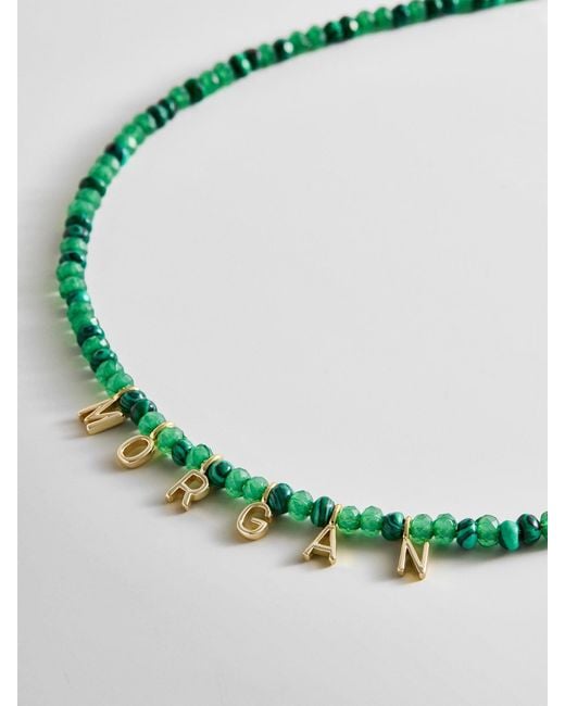 BaubleBar Mini Semi-precious Custom Necklace in Metallic | Lyst