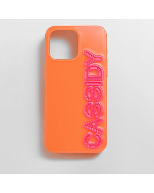 BaubleBar Orange Fine Line Custom Iphone Case