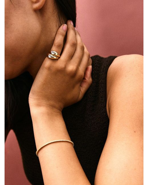 BaubleBar Metallic Vanessa Ring Set