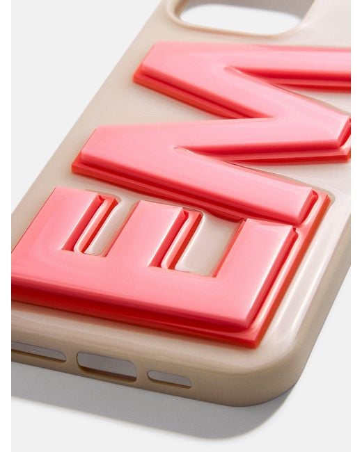BaubleBar Pink Block Font Custom Iphone Case