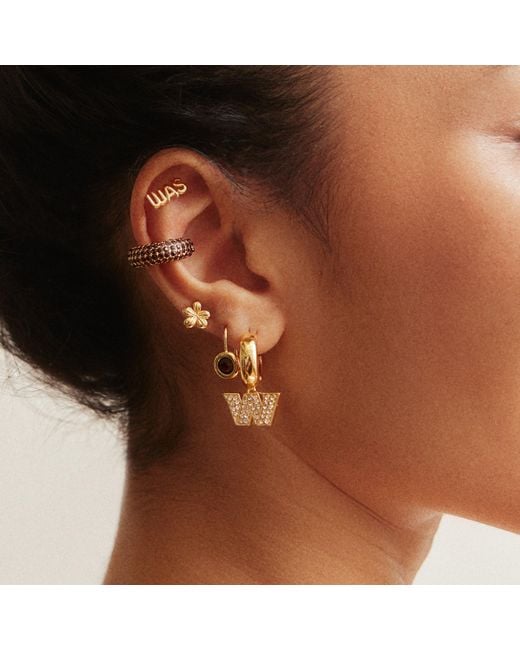 BaubleBar Metallic Nfl Earring Stack Set