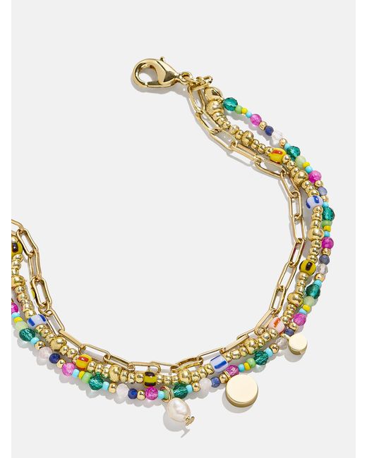 BaubleBar Metallic Rowan Semi-precious Layered Bracelet