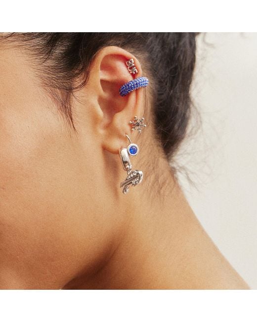 BaubleBar White Nfl Earring Stack Set