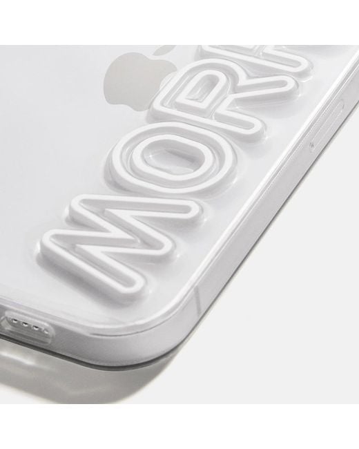 BaubleBar White Fine Line Custom Iphone Case