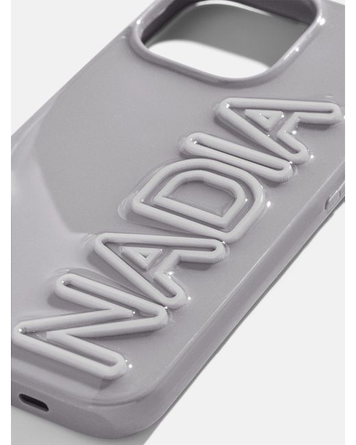 BaubleBar Gray Fine Line Custom Iphone Case