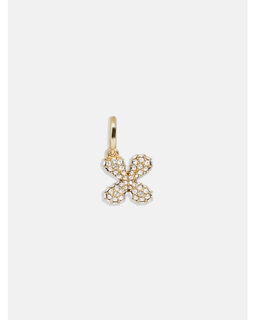 BaubleBar White Pavé Bubble Initial Cluster Charm