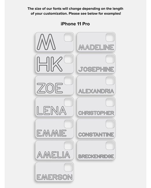 BaubleBar Black Fine Line Custom Iphone Case