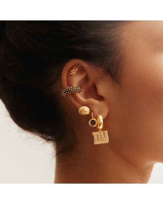 BaubleBar Metallic Nfl Earring Stack Set