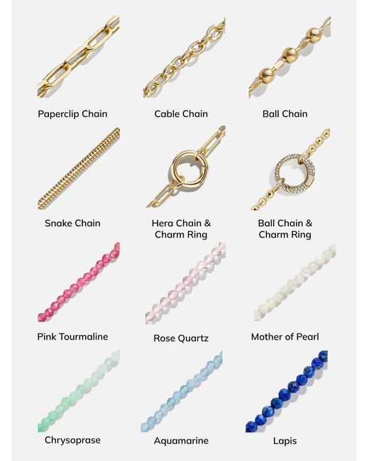 BaubleBar White Cluster Charm Necklace Chain