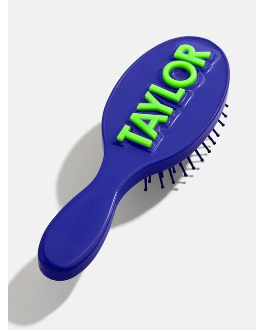 BaubleBar Blue Block Font Mini Custom Hair Brush