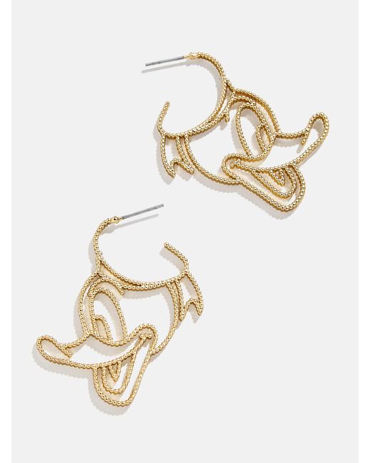 BaubleBar White Donald Duck Disney Outline Earrings