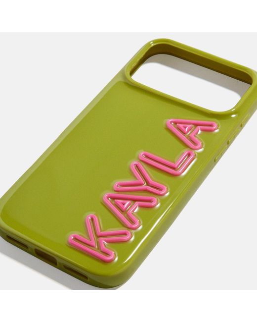 BaubleBar Green Fine Line Custom Iphone Case