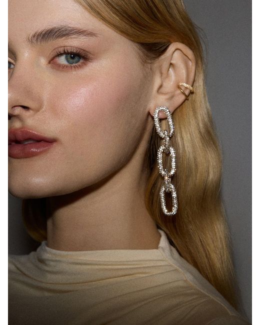 BaubleBar White Nova Statement Earrings