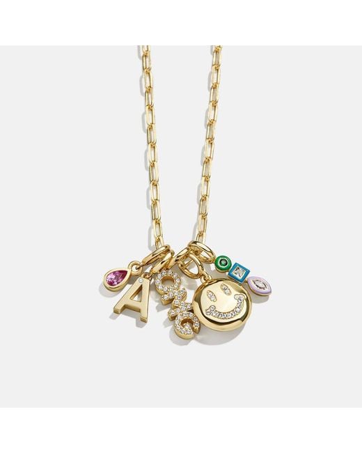 BaubleBar White Classic Initial Cluster Charm