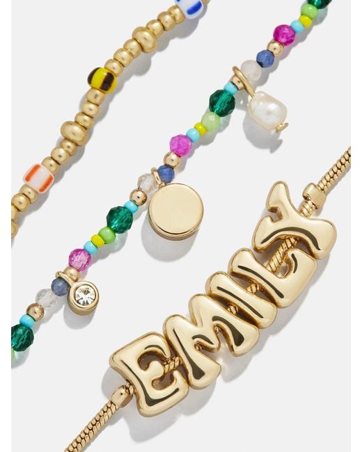 BaubleBar Metallic Rowan Semi-precious Custom Layered Bracelet