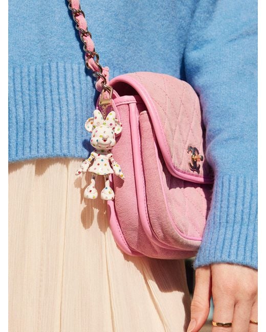 BaubleBar Pink Minnie Mouse Disney Bag Charm Set
