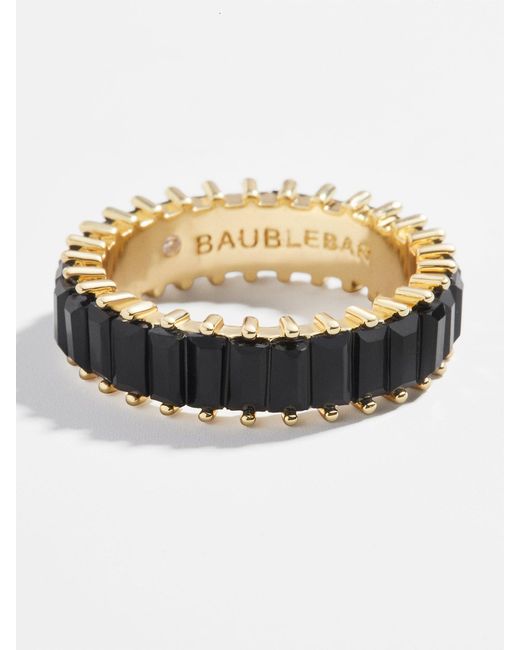 BaubleBar Black Mini Alidia Ring