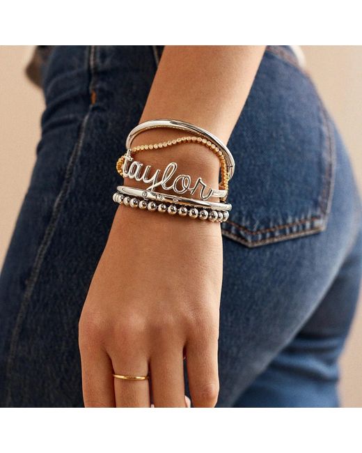 BaubleBar White Nadia Classic Hinge Bangle