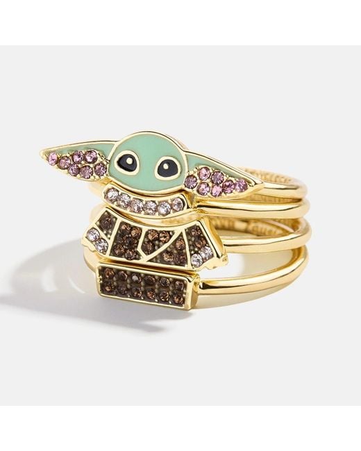 BaubleBar Metallic Star Warstm Grogutm Ring Set