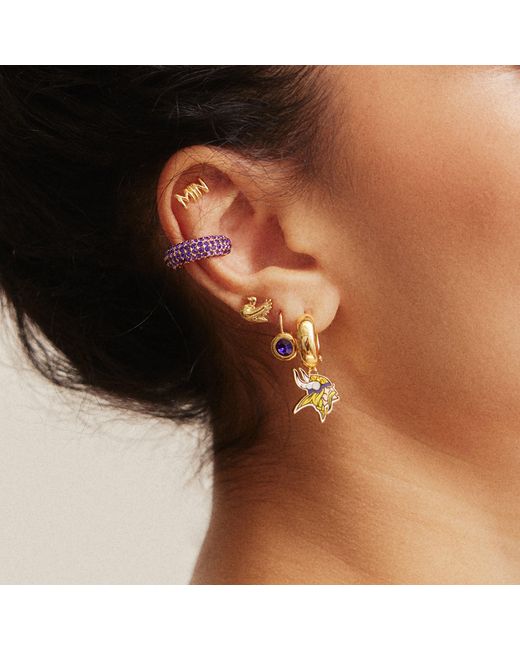 BaubleBar Metallic Nfl Earring Stack Set