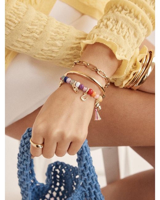BaubleBar Multicolor Riley Semi-precious Charm Bracelet