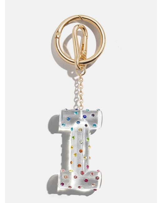 BaubleBar White Confetti Initial Bag Charm