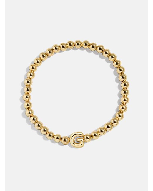 BaubleBar Metallic Initial Pisa Custom Bracelet