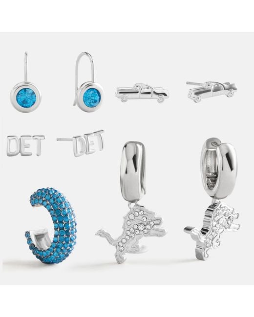 BaubleBar Blue Nfl Earring Stack Set