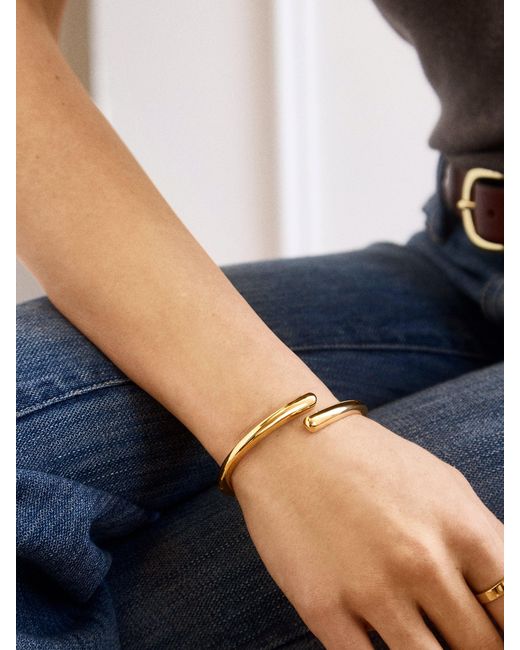 BaubleBar Metallic Naomi Wrap Hinge Bangle