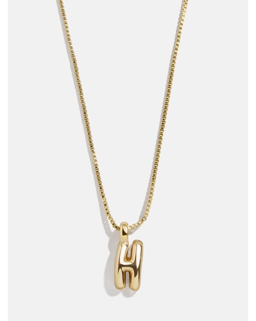 BaubleBar White Gwen Mini Bubble Initial Necklace