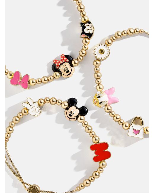 BaubleBar White Disney Mickey Mouse Pisa Charm Bracelet