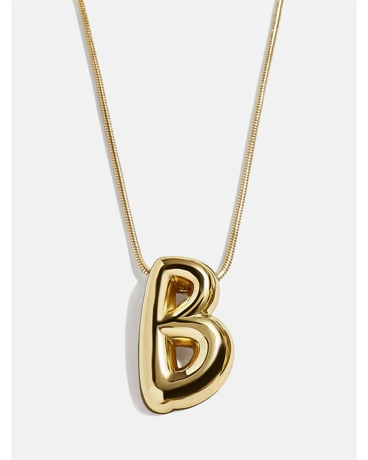 BaubleBar White Bubble Initial Necklace