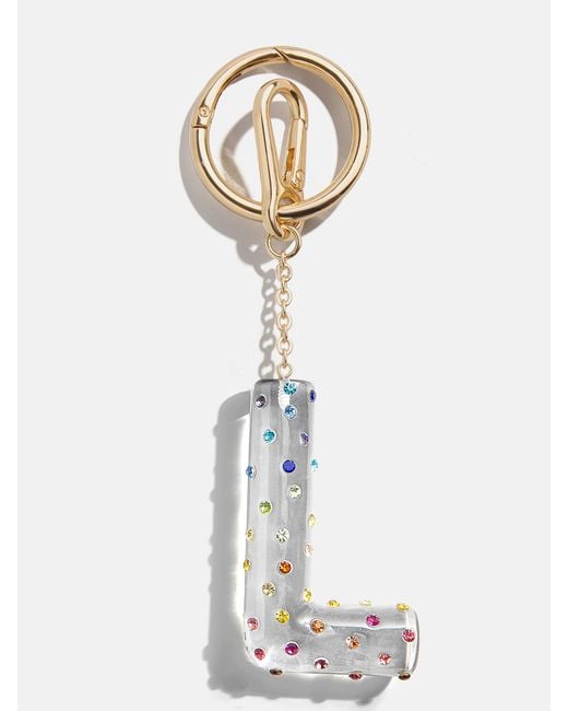 BaubleBar White Confetti Initial Bag Charm