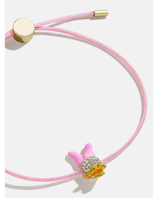BaubleBar Pink Daisy Duck Cord Bracelet