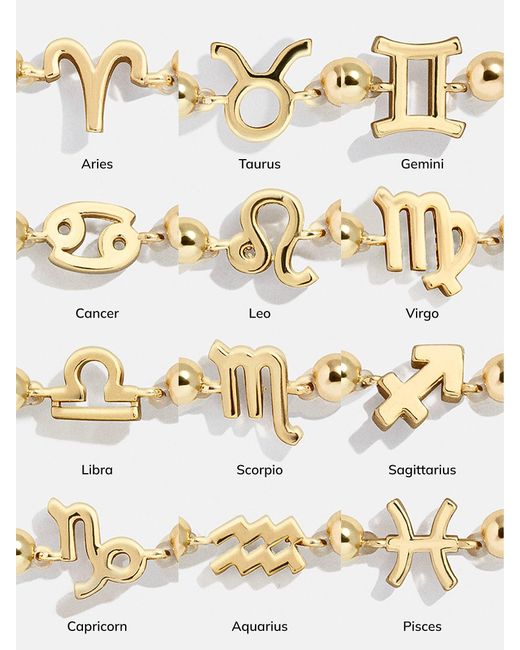 BaubleBar Metallic Zodiac Pisa Bracelet