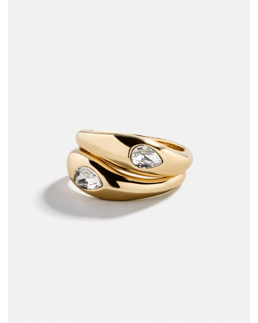 BaubleBar Metallic Vanessa Ring Set