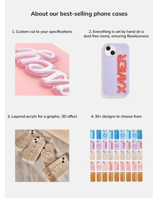 BaubleBar Purple Fine Line Custom Iphone Case