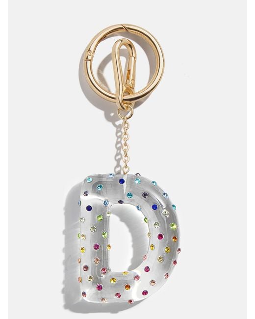 BaubleBar White Confetti Initial Bag Charm