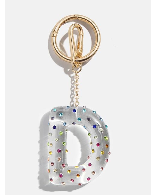 BaubleBar White Confetti Initial Bag Charm