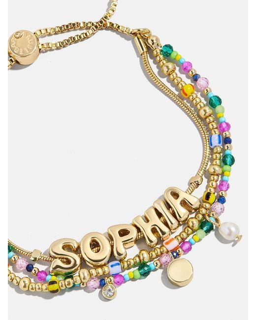 BaubleBar Metallic Rowan Semi-precious Custom Layered Bracelet