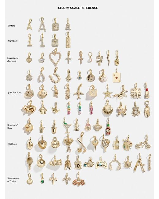 BaubleBar Natural Pavé Initial Cluster Charm